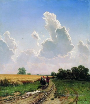 midi banlieue de Moscou bratsevo 1866 paysage classique Ivan Ivanovitch Peinture à l'huile